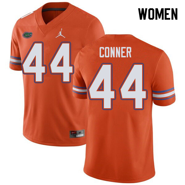 Jordan Brand Women #44 Garrett Conner Florida Gators College Football Jerseys Sale-Orange